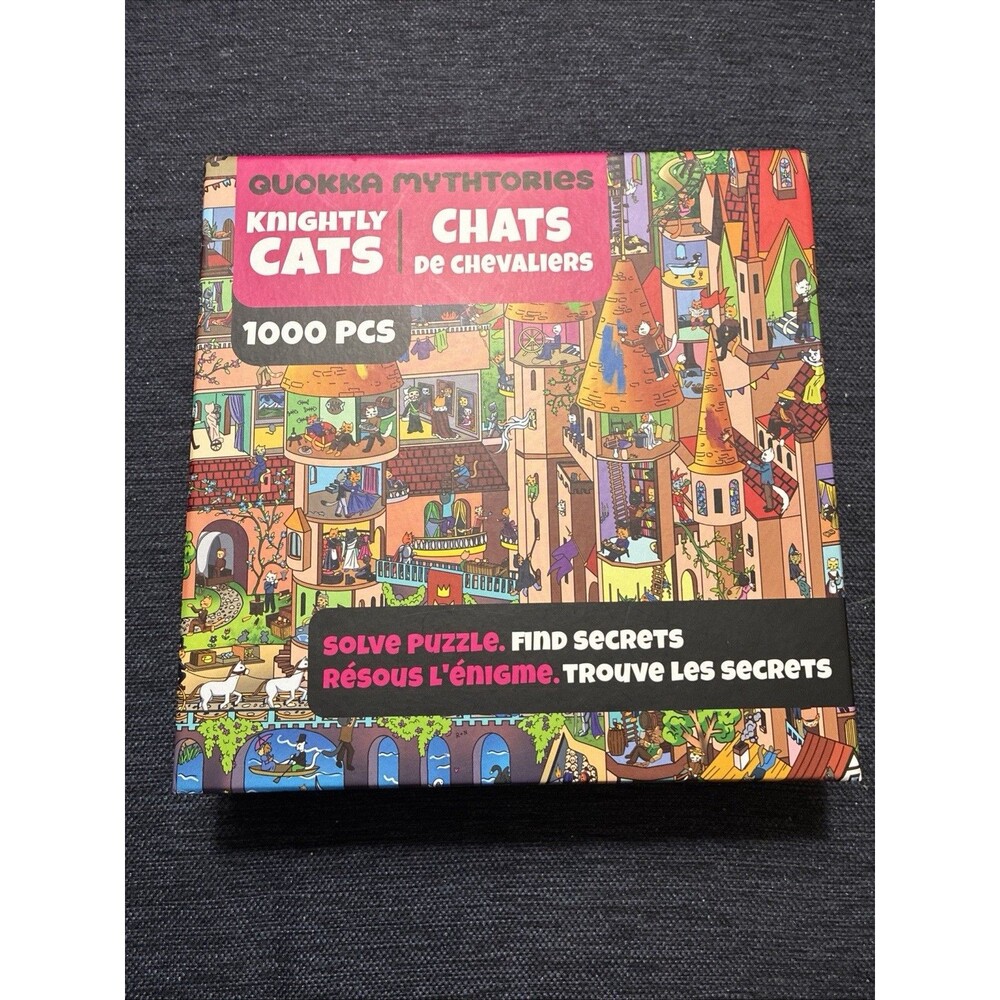 QUOKKA MYTHSTORIES 1000 PIECE KNIGHTLY CATS JIGSAW PUZZLE